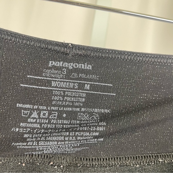 Patagonia Black Midweight Medium Capilene Baselayer Polartec Leggings - Picture 3 of 4